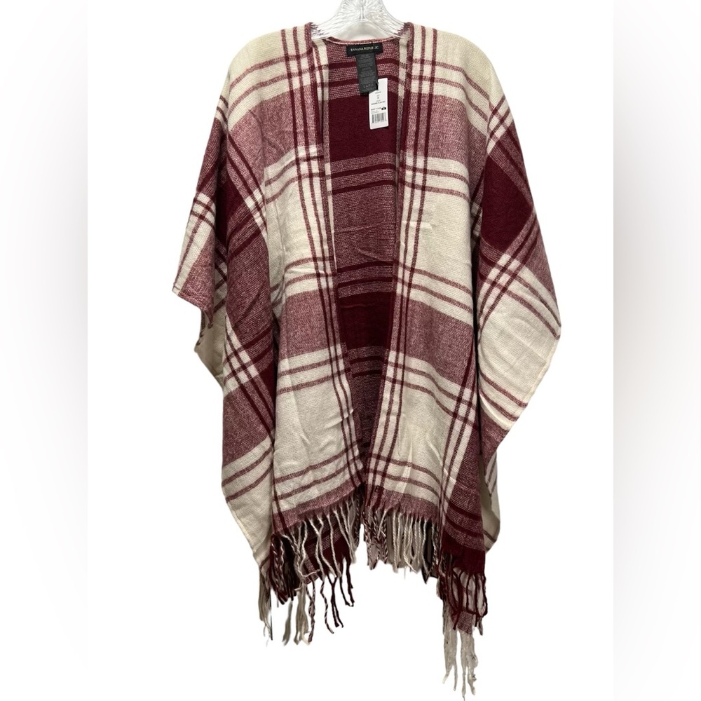 Banana Republic poncho plaid red Size OS